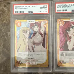 2024 Osica High School DXD Rias Gremory 3 Card PSA 10 LOT - Image 4