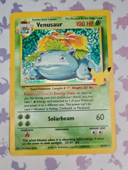 🔥🚀 Venusaur 15/102 25th Anniversary Celebrations Pokemon Card NM - Image 1