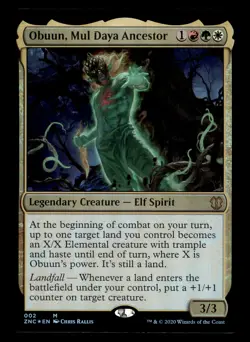 *Foil* Obuun, Mul Daya Ancestor | MtG Zendikar Rising | ZNC 002 | Mythic | NM - Image 1