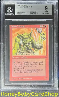 MTG The Dark 1994 Goblin Wizard BGS 9.0Q+ (Quad++) MINT Old School 93/94 - Image 1