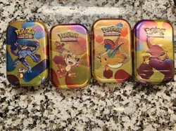 Pokemon TCG Scarlet and Violet 151 4 Mini Tins - Image 1