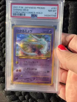 Pokemon 2001 P.M Japanese Promo Shining Mew PSA 8 - Image 1