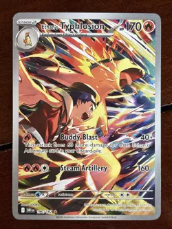 Pokemon Destined Rivals Ethan’s Typhlosion 190/182 Illustration Rare Holo - Image 1