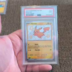 2024 POKEMON PAF EN-PALDEAN FATES SHINY RARE #131 PIKACHU PSA 9 - Image 1