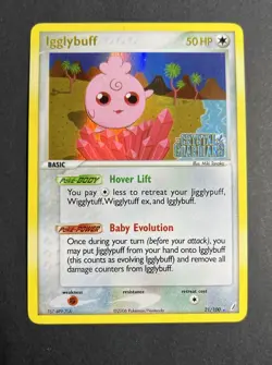 Pokemon TCG Igglybuff EX Crystal Guardians 21/100 Holo 2006 - Image 2