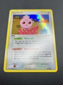 Pokemon TCG Igglybuff EX Crystal Guardians 21/100 Holo 2006 - Image 5