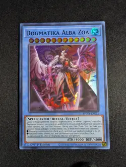 Yugioh - Dogmatika Alba Zoa PHHY-EN031 1st Super Rare NM - Image 1