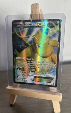 Pokemon Card Dragonite EX 108/111 XY Furious Fists Full Art Ultra Rare Played - Image 2