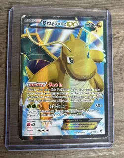 Pokemon Card Dragonite EX 108/111 XY Furious Fists Full Art Ultra Rare Played - Image 4