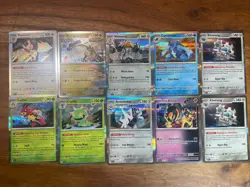 Pokemon Scarlet & Violet Stellar Crown English 10 Card HOLO FOIL LOT - Image 1