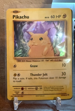 Pokemon - XY Evolutions - Pikachu Cracked Ice Holo #35 NM + Code Card (Power) - Image 1