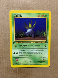 1st Edition Oddish 58/64 Jungle Set - Common Pokemon Card - NM - Image 1
