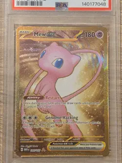 Pokemon Mew EX 205/1652023 Full Art Hyper Rare TCG Card PSA 9 - Image 3