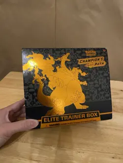 Pokemon Trading Card Game Champion's Path Elite Trainer Box Opened Complete - Image 1
