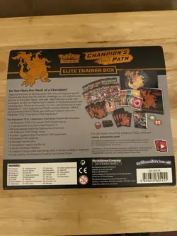 Pokemon Trading Card Game Champion's Path Elite Trainer Box Opened Complete - Image 2
