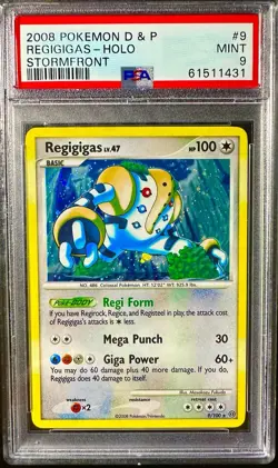 Regigigas 9/100 Stormfront Holo Pokemon 2008 PSA 9 - Image 1