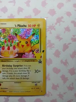 Pokemon Celebrations: Classic Collection #24/53 ______'s Pikachu (Birthday) - Image 5