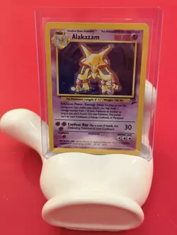 Pokemon Alakazam Base Set 2 Holo Unlimited Rare Card 1/130 - Image 1