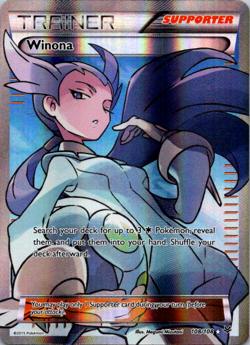 Lightly Played Winona - 108/108 - Full Art Ultra Rare Pokemon Roaring Skies - Image 1