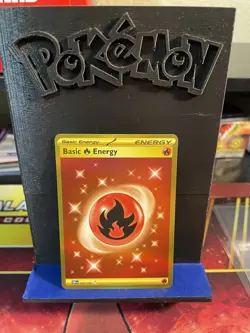 Pokemon Basic Fire Energy Secret Rare 230/197 Obsidian Flames NM - Image 1