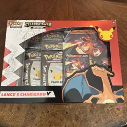 Pokemon TCG Celebration Box Lance's Charizard V Brand New Sealed Free Shipping 820650809392 - Image 1
