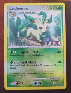 Leafeon LV.40 24/100 Majestic Dawn Platinum Stamped Promo Pokemon Reverse Holo - Image 1