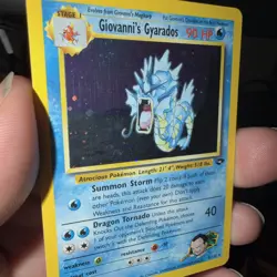 Pokemon TCG Giovanni's Gyarados Holo Swirl 5/132 Gym Challenge - Image 2