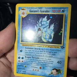 Pokemon TCG Giovanni's Gyarados Holo Swirl 5/132 Gym Challenge - Image 4