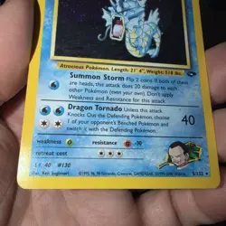 Pokemon TCG Giovanni's Gyarados Holo Swirl 5/132 Gym Challenge - Image 5