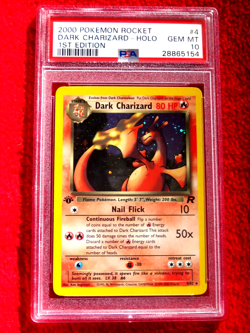 🔥🔥2000 Pokemon Rocket #4 Dark Charizard -Holo 1ST Edition PSA 10 GEM MT. 🔥🔥 - Image 1