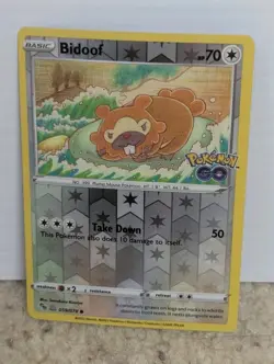 Pokemon TCG Bidoof Peelable Ditto Pokemon GO 59 Mint/Near Mint - Image 1