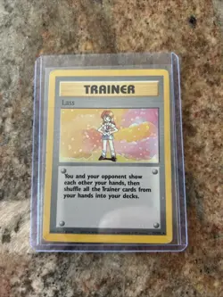 Pokemon TCG Lass Trainer 75/102 Base Set Rare Non-Holo - Image 2