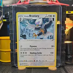 Hisuian Braviary Astral Radiance Pokemon TCG 132/189 Sword & Shield SWSH10 Rare - Image 1
