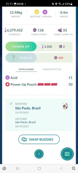 Pokemon Go Shiny Toxel ( Reduced ) - Image 2