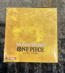 Sealed Case - One Piece DISPLAY 12x Mini Tin Pack Set VOL. 2 TS-02 TS02 English - Image 3