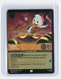 Huey Disney Lorcana Reign of Jafar #3/204 Uncommon,Cold Foil - Image 1