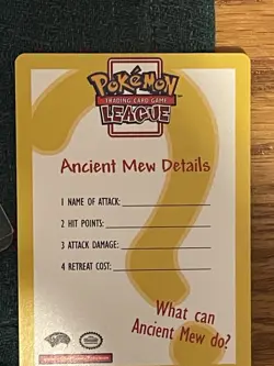 Ancient Mew Holo Pokemon TCG Card - Mint - NM - Image 5