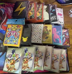 (LOT x18) Pokemon TCG Card Sleeve Packs 65 Ct Per Pack New Sealed RARE - Image 1