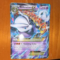 Pokemon M Mewtwo EX Ultra Rare Mega Holo 63/162 BREAKthrough English Card - Image 1