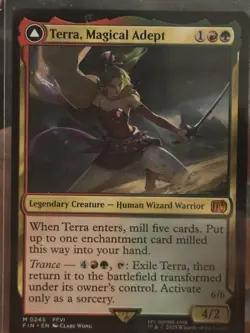 Magic: The Gathering Final Fantasy Terra Magical Adept Card - Image 1