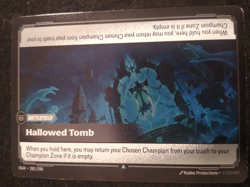 HALLOWED TOMB 281/298 RIFTBOUND LEAGUE OF LEGENDS RARE FOIL ENGLISH CARD - Image 1