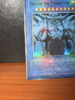 Obelisk the Tormentor GBI-002 Secret Rare Yu-Gi-Oh! God Card LP (HOLO BLEED) - Image 4