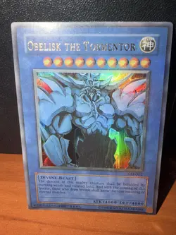 Obelisk the Tormentor GBI-002 Secret Rare Yu-Gi-Oh! God Card LP (HOLO BLEED) - Image 5