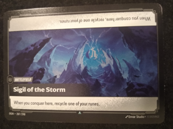 SIGIL OF THE STORM 287/298 RIFTBOUND LEAGUE OF LEGENDS RARE FOIL ENGLISH CARD - Image 1