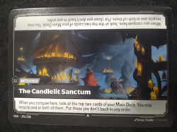 THE CANDLELIT SANCTUM 291/298 RIFTBOUND LEAGUE OF LEGENDS RARE FOIL ENGLISH CARD - Image 1