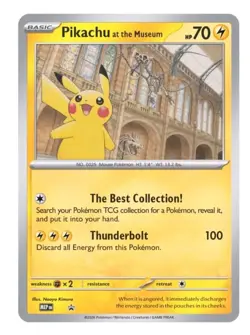 NEW PIKACHU AT THE MUSEUM NATURAL HISTORY MUSEUM JUMBO CARD - FREE POSTAGE - Image 1