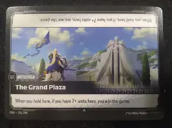 THE GRAND PLAZA 293/298 RIFTBOUND LEAGUE OF LEGENDS RARE FOIL ENGLISH CARD - Image 1