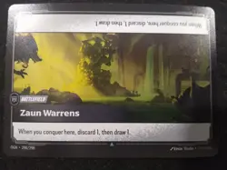 ZAUN WARRENS 298/298 RIFTBOUND LEAGUE OF LEGENDS RARE FOIL ENGLISH CARD - Image 1