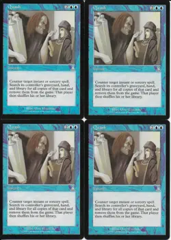 MTG: QUASH Urza's Destiny UNCOMMON; played, Excellent condition x4 - Image 1