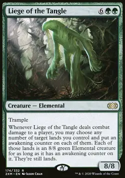 Magic the Gathering MTG Liege of the Tangle (174) Double Masters LP - Image 1